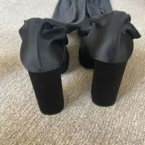 Free People Highest Rise Platform Boot Pants Boots w/ Attached Leggings US 10 - Picture 10 of 14